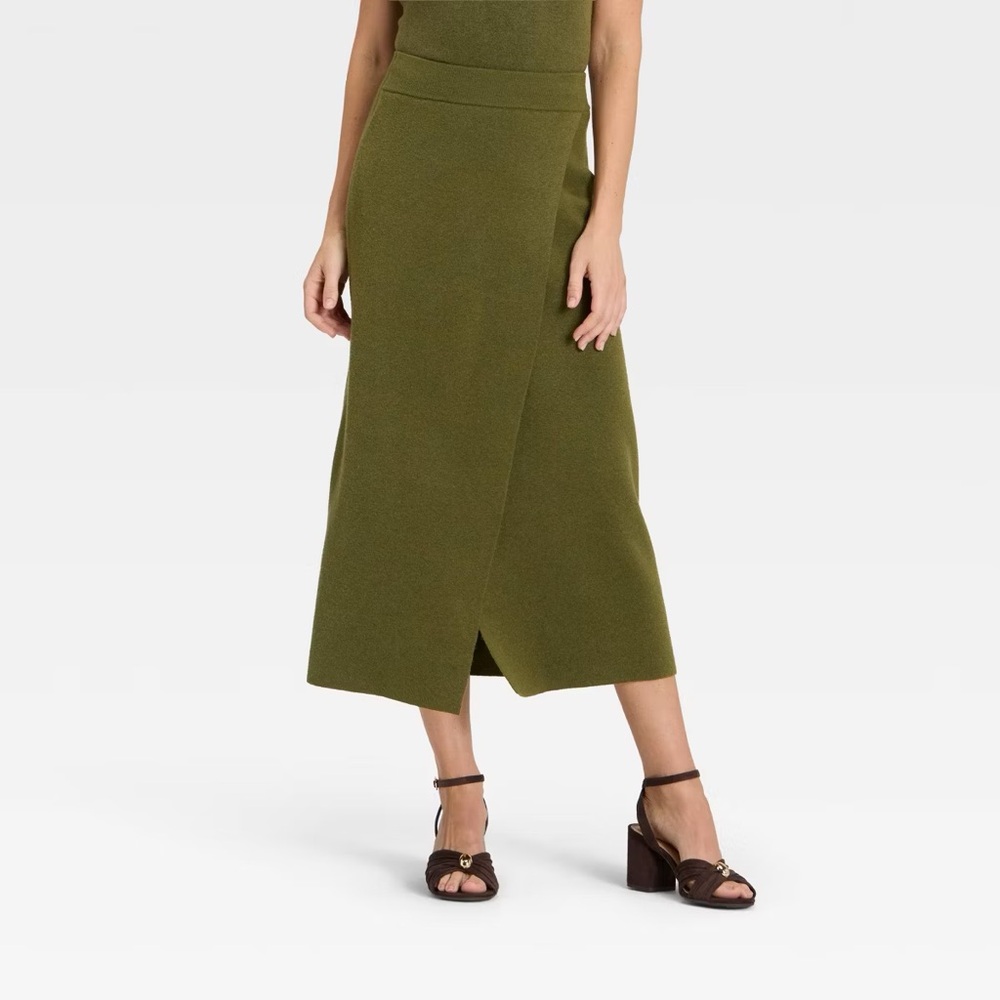 A New Day Women's Wrap Column Midi Skirt